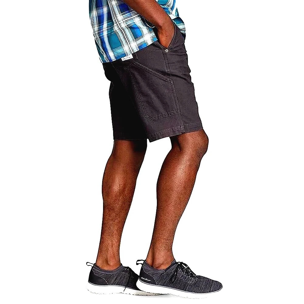Eddie Bauer Men's Canvas Cargo Utility Shorts Black 5-Pocket Size 40 NWT - Picture 3 of 10